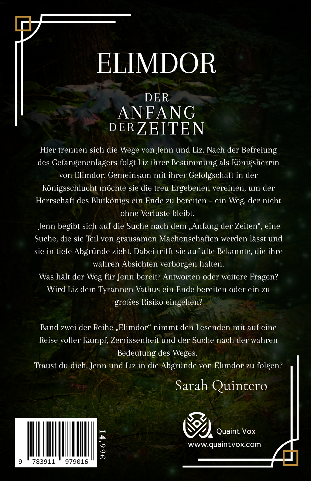 Elimdor: Der Anfang der Zeiten